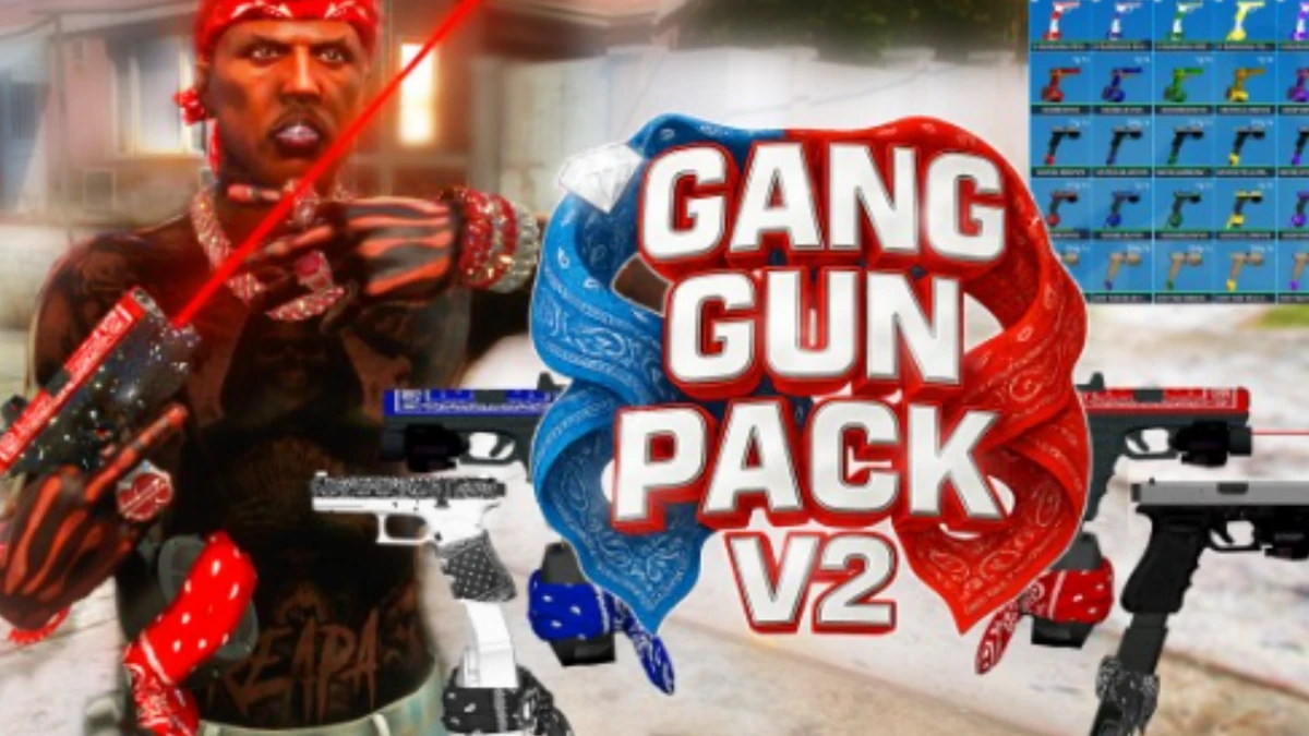 Gun Pack Gang V2 FiveM | 60 Weapons Pack | Open Source